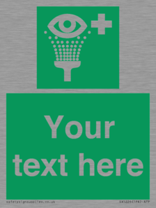 Custom Eye Wash Station Sign